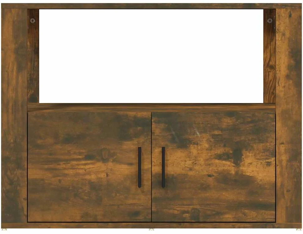 Šoninė spintelė, dūminio ąžuolo, 80x30x60cm, apdirbta mediena