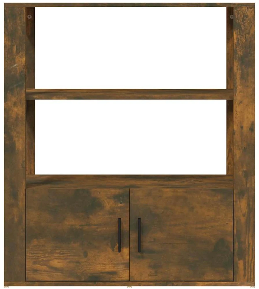 Šoninė spintelė, dūminio ąžuolo, 80x30x90cm, apdirbta mediena