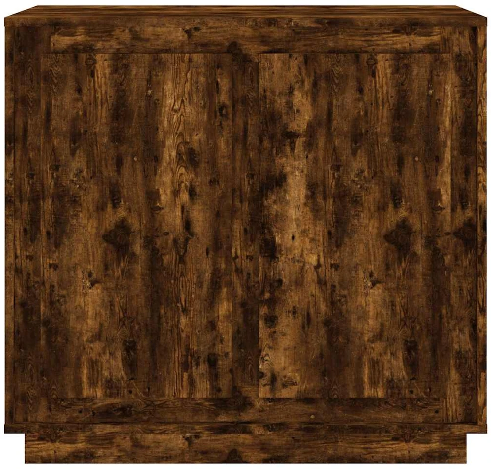 Šoninė spintelė, dūminio ąžuolo, 80x34x75cm, apdirbta mediena