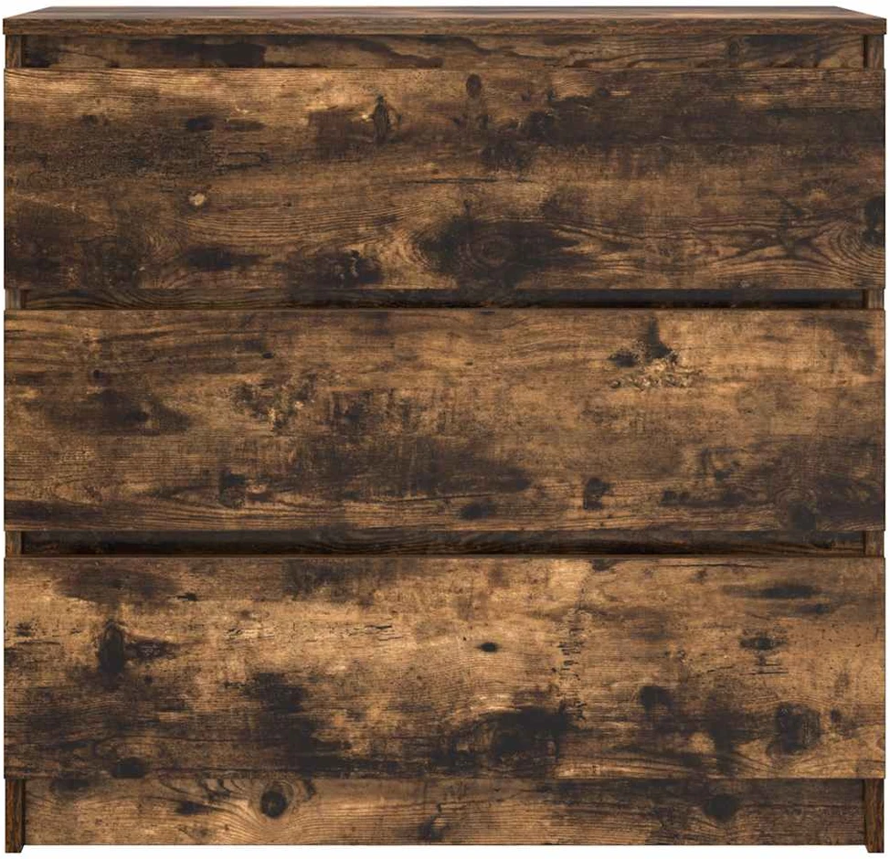 Šoninė spintelė, dūminio ąžuolo, 80x35x76 cm, apdirbta mediena