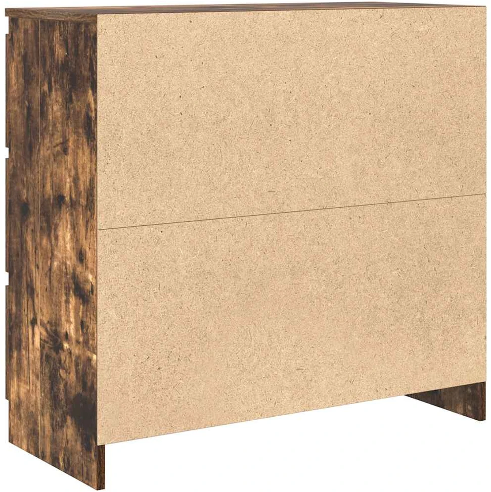 Šoninė spintelė, dūminio ąžuolo, 80x35x76 cm, apdirbta mediena