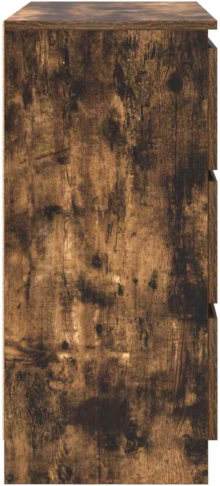 Šoninė spintelė, dūminio ąžuolo, 80x35x76 cm, apdirbta mediena