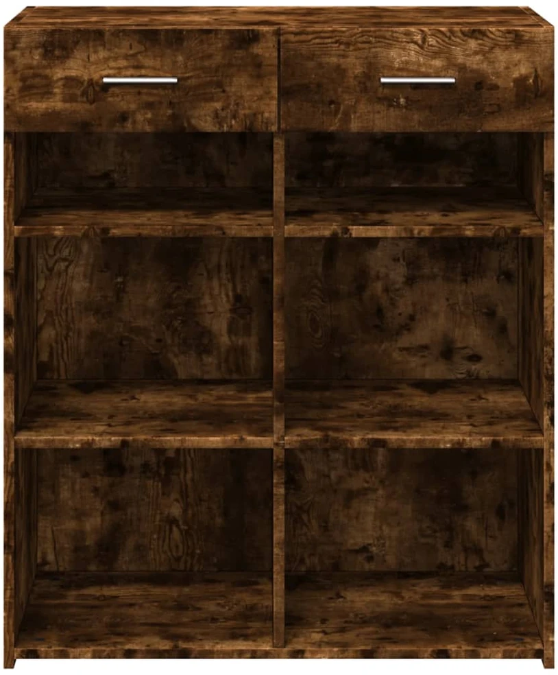 Šoninė spintelė, dūminio ąžuolo, 80x42,5x93cm, apdirbta mediena