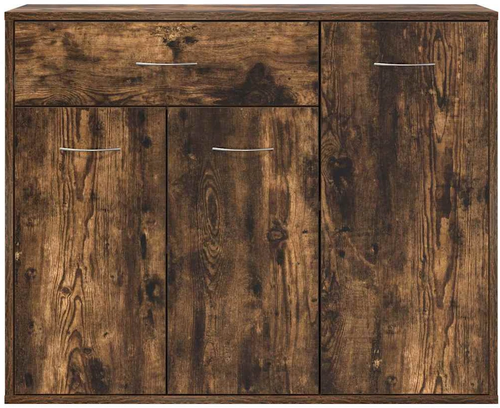 Šoninė spintelė, dūminio ąžuolo, 88x30x70cm, apdirbta mediena