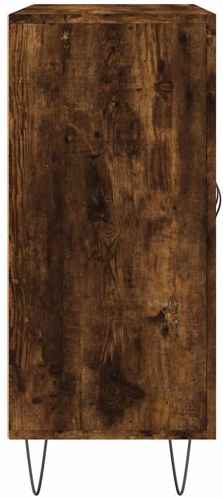 Šoninė spintelė, dūminio ąžuolo, 90x34x80cm, apdirbta mediena