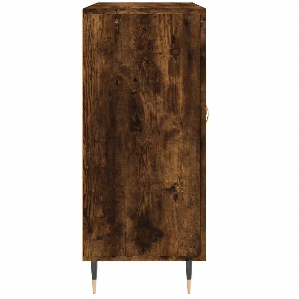 Šoninė spintelė, dūminio ąžuolo, 90x34x80cm, apdirbta mediena