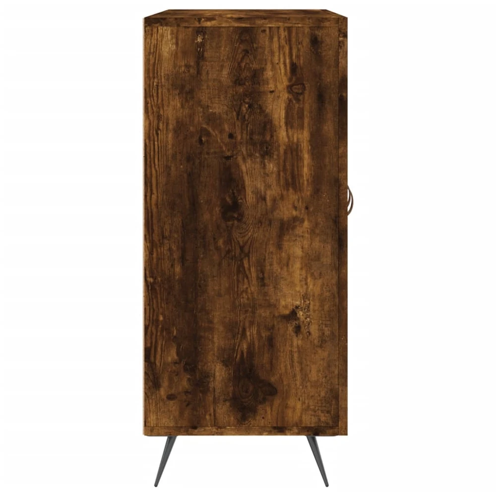 Šoninė spintelė, dūminio ąžuolo, 90x34x80cm, apdirbta mediena