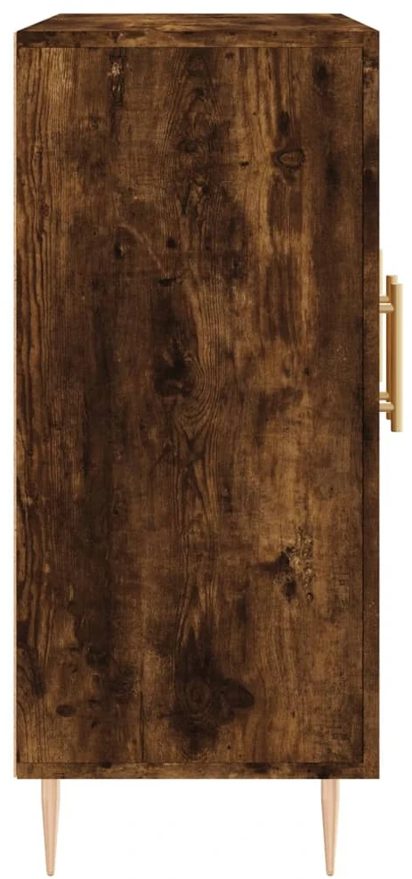 Šoninė spintelė, dūminio ąžuolo, 90x34x80cm, apdirbta mediena
