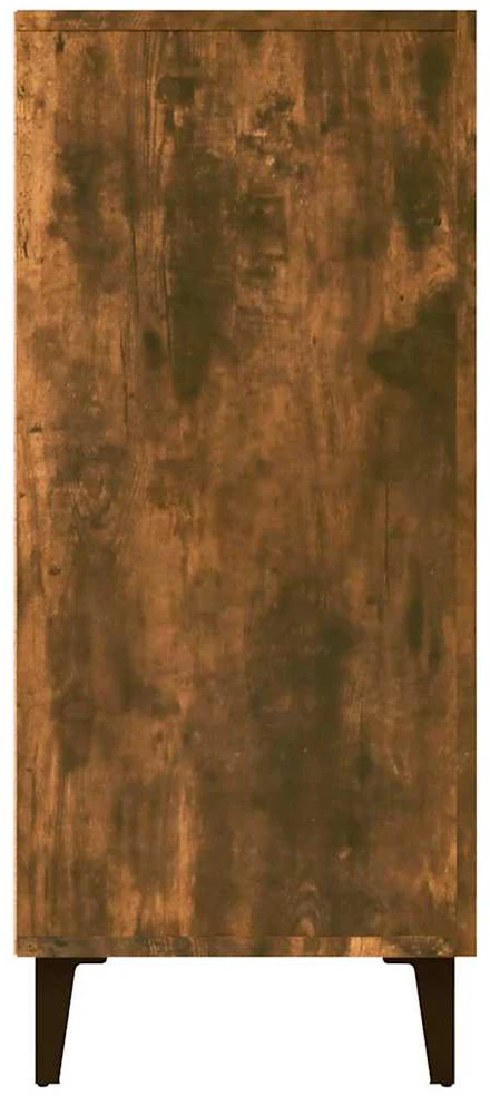 Šoninė spintelė, dūminio ąžuolo, 90x34x80cm, apdirbta mediena