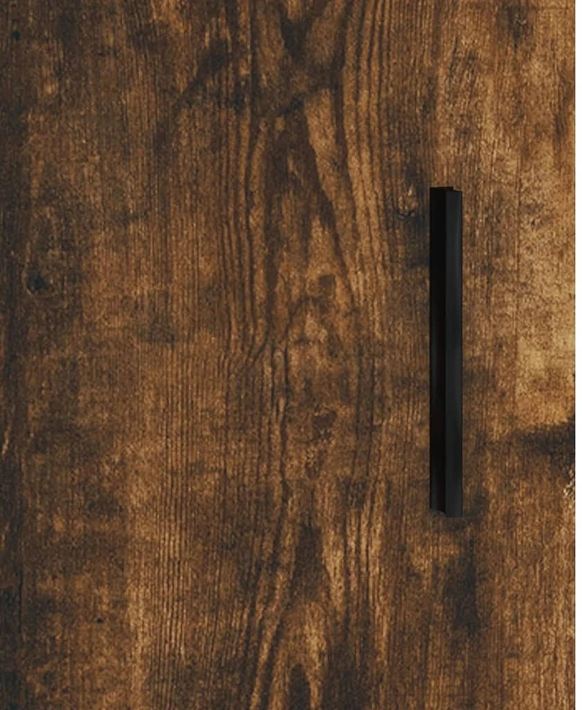 Šoninė spintelė, dūminio ąžuolo, 90x34x80cm, apdirbta mediena