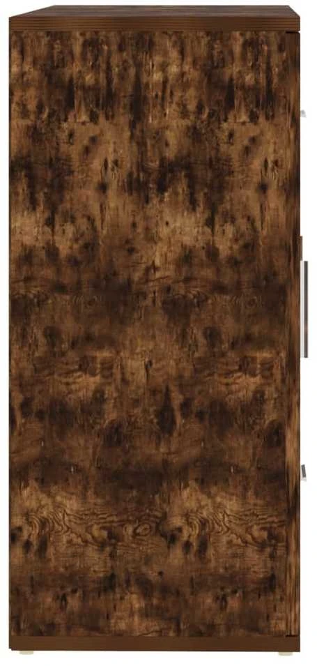 Šoninė spintelė, dūminio ąžuolo, 91x29,5x65cm, apdirbta mediena