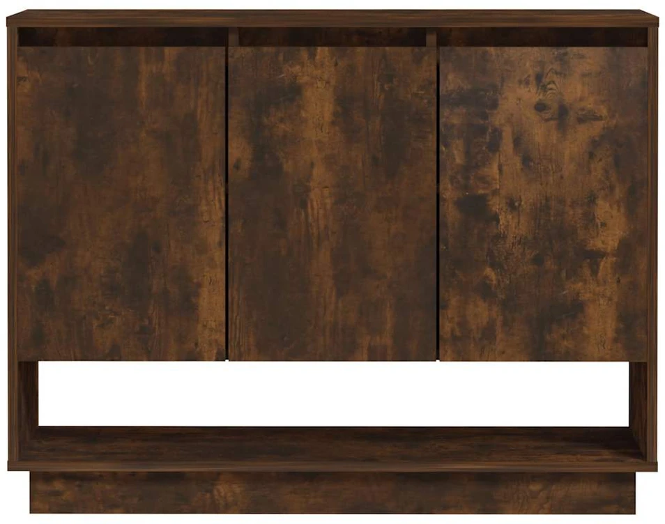 Šoninė spintelė, dūminio ąžuolo, 97x31x75cm, apdirbta mediena