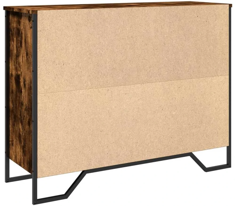 Šoninė spintelė, dūminio ąžuolo, 97x32,5x74,5cm, mediena