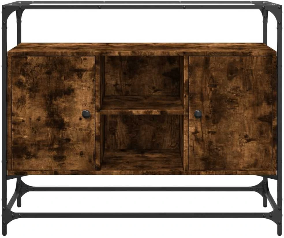 Šoninė spintelė, dūminio ąžuolo, 98x35x81cm, mediena