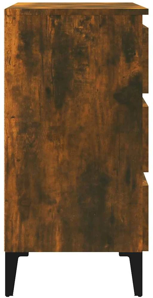 Šoninė spintelė, dūminio ąžuolo spalvos, 60x35x69cm, mediena