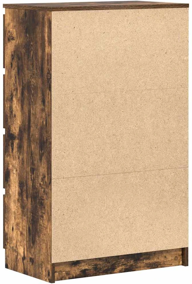Šoninė spintelė, dūminio ąžuolo spalvos, 60x35x98,5 cm, mediena