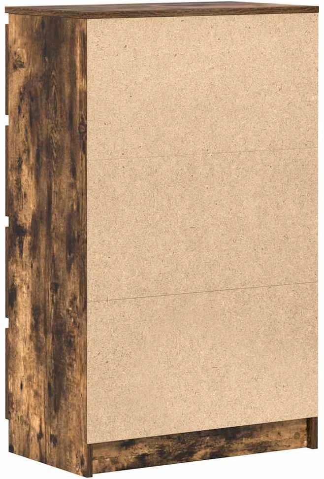 Šoninė spintelė, dūminio ąžuolo spalvos, 60x35x98,5 cm, mediena