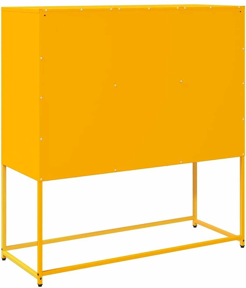 Šoninė spintelė, garstyčių, 100,5x39x107cm, plienas