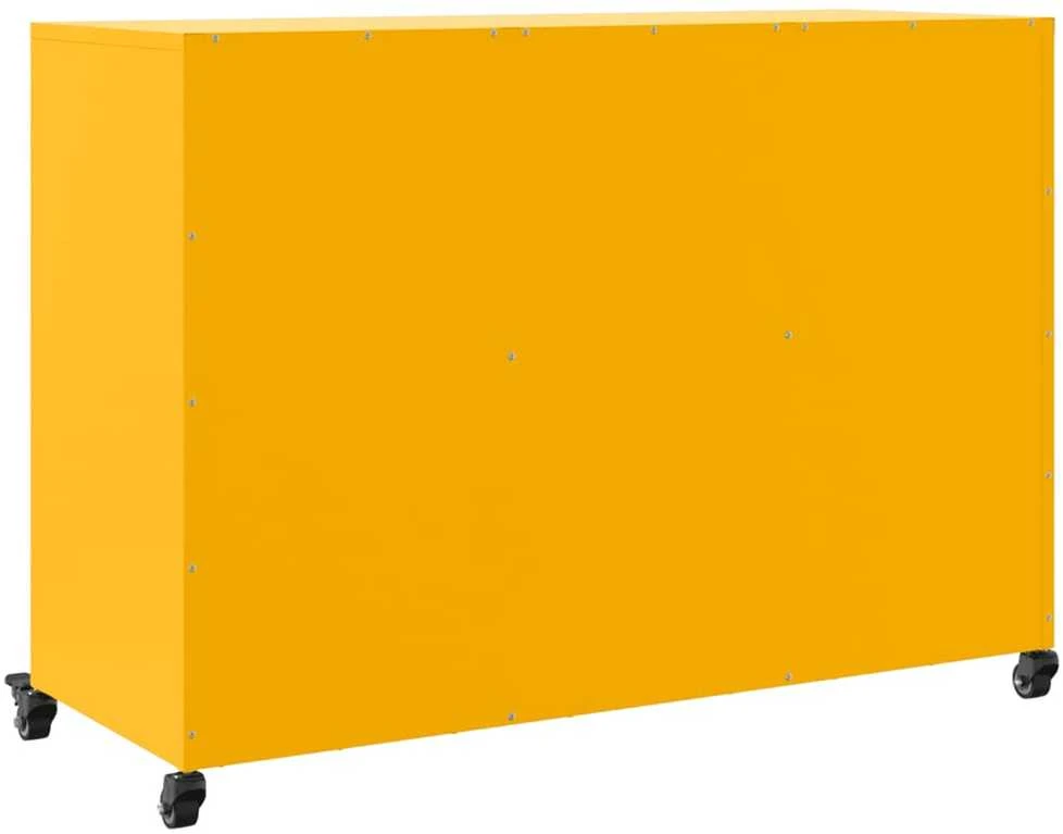 Šoninė spintelė, garstyčių, 100,5x39x72cm, plienas