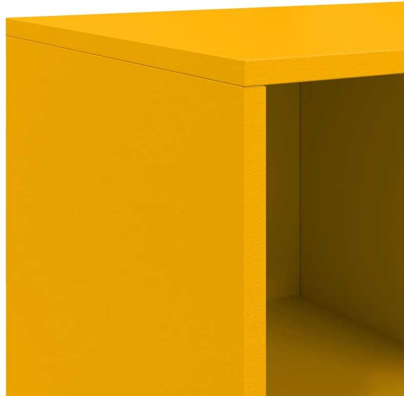 Šoninė spintelė, garstyčių geltona, 100,5x39x72cm, plienas