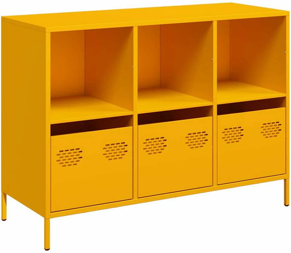 Šoninė spintelė, garstyčių, 101,5x39x73,5cm, plienas