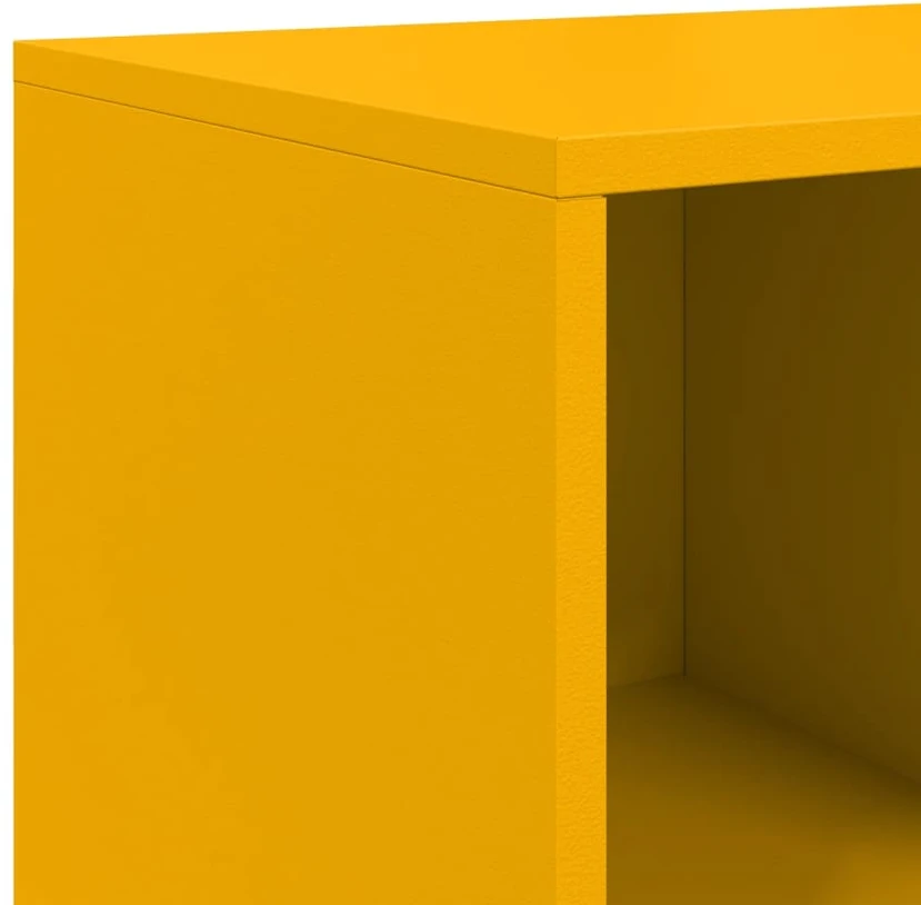 Šoninė spintelė, garstyčių geltona, 100,5x39x72cm, plienas