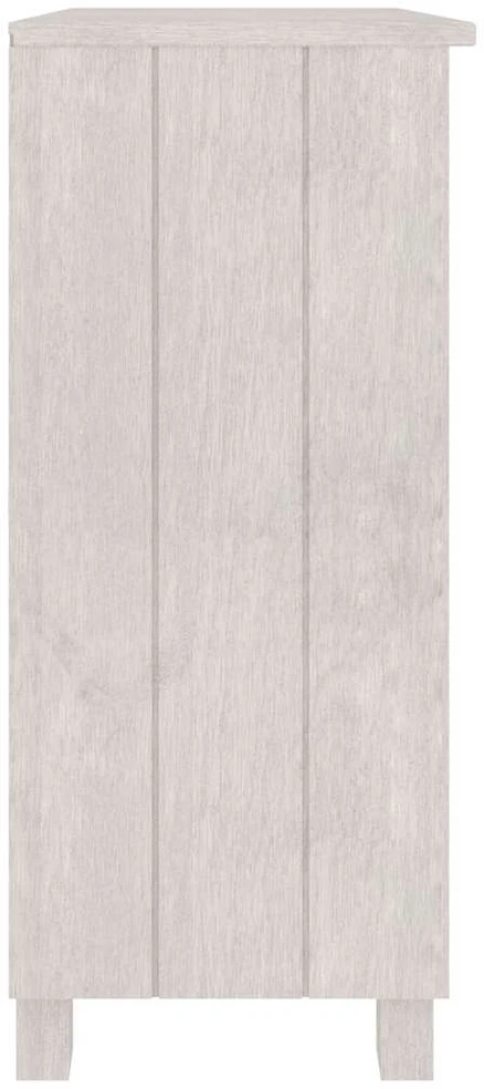 Šoninė spintelė HAMAR, balta, 85x35x80cm, pušies masyvas