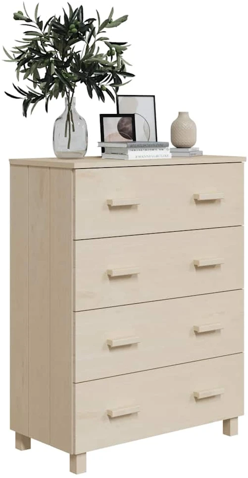 Šoninė spintelė HAMAR, medaus ruda, 79x40x103,5cm, pušis