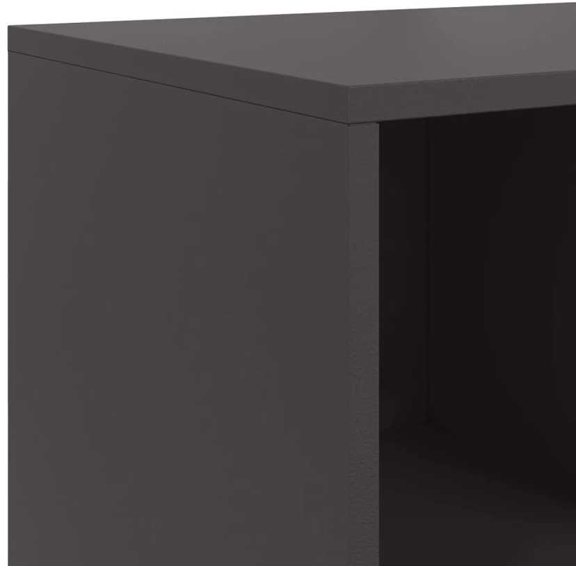 Šoninė spintelė, juodos spalvos, 100,5x39x72cm, plienas