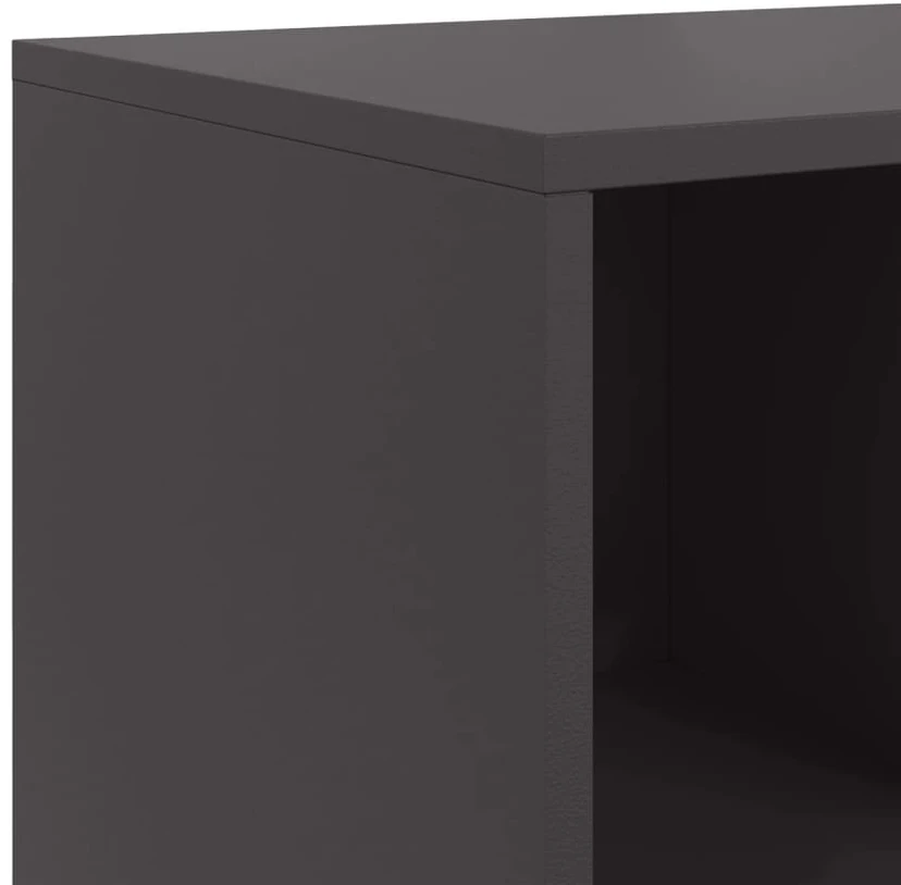 Šoninė spintelė, juodos spalvos, 100,5x39x72cm, plienas