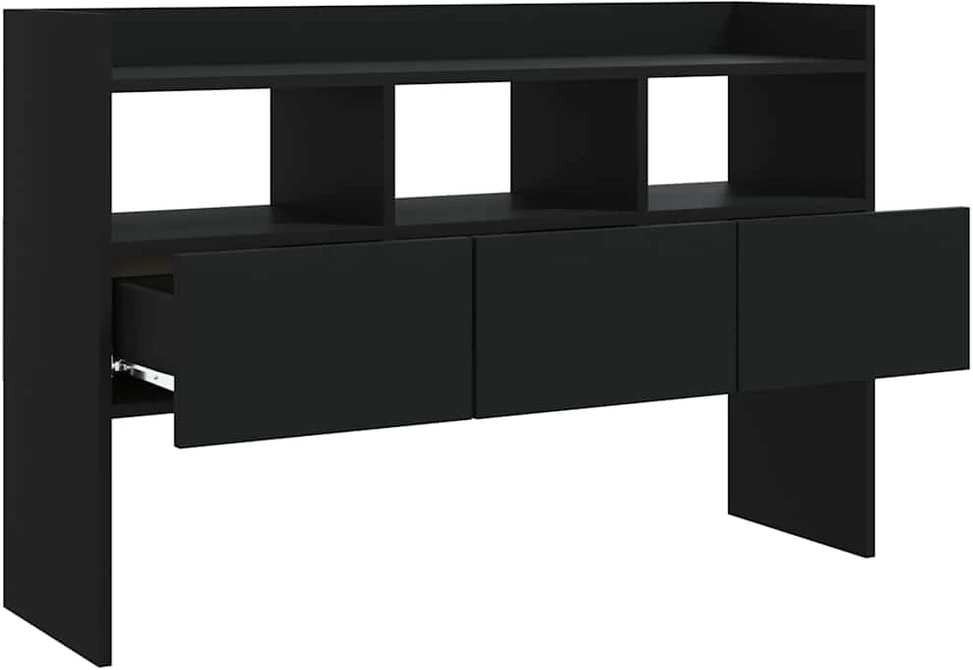 Šoninė spintelė, juodos spalvos, 105x30x70cm, apdirbta mediena