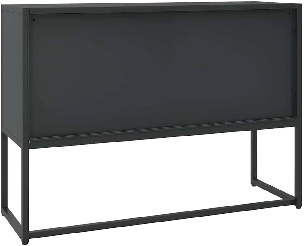 Šoninė spintelė, juodos spalvos, 105x35x75cm, plienas