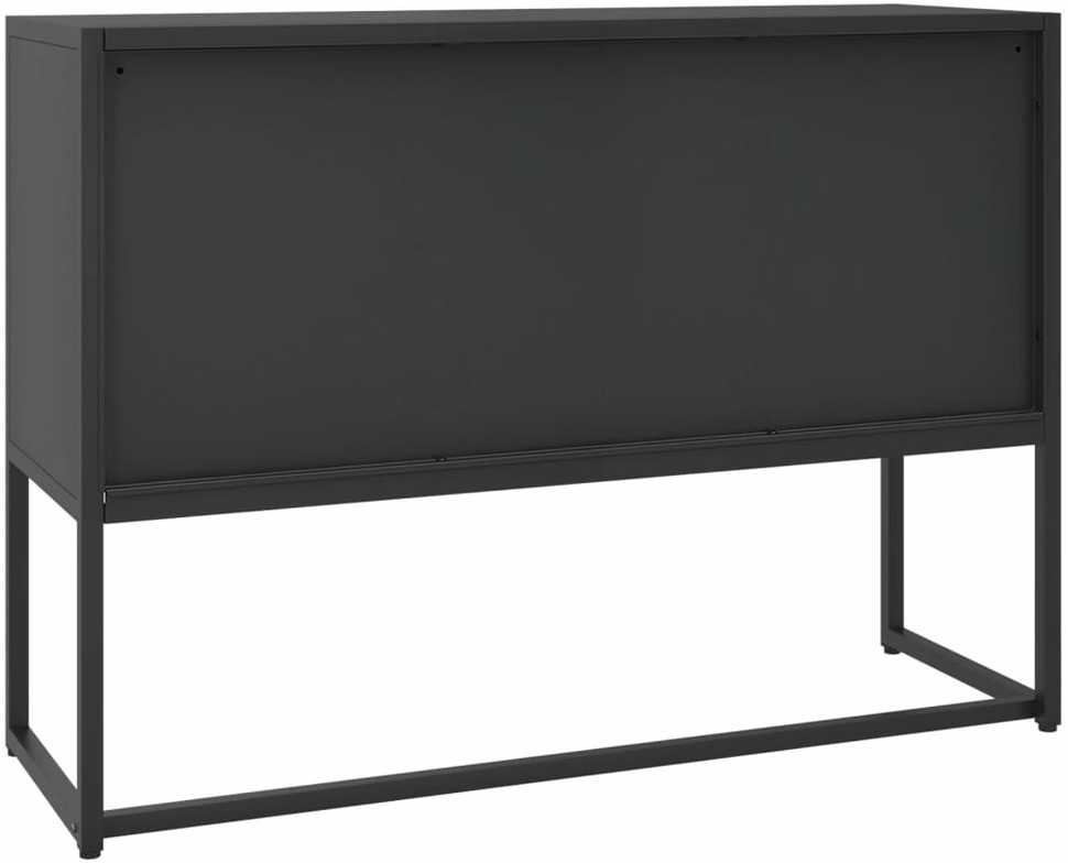 Šoninė spintelė, juodos spalvos, 105x35x75cm, plienas