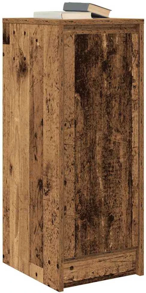 Šoninė spintelė, juodos spalvos, 29,5x34x76cm, apdirbta mediena