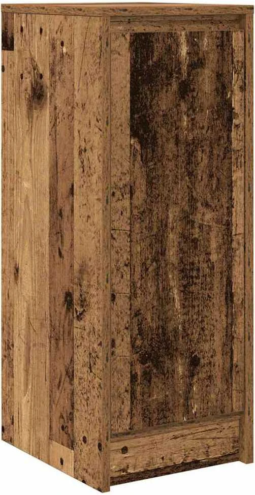 Šoninė spintelė, juodos spalvos, 29,5x34x76cm, apdirbta mediena