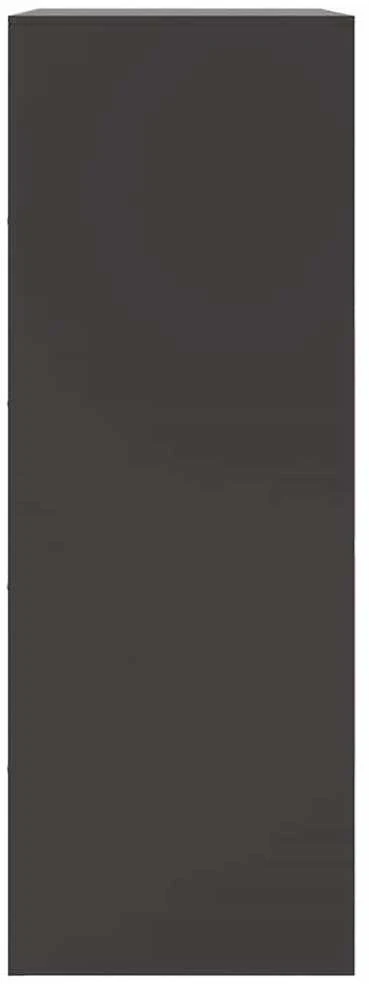 Šoninė spintelė, juodos spalvos, 67x39x107cm, plienas