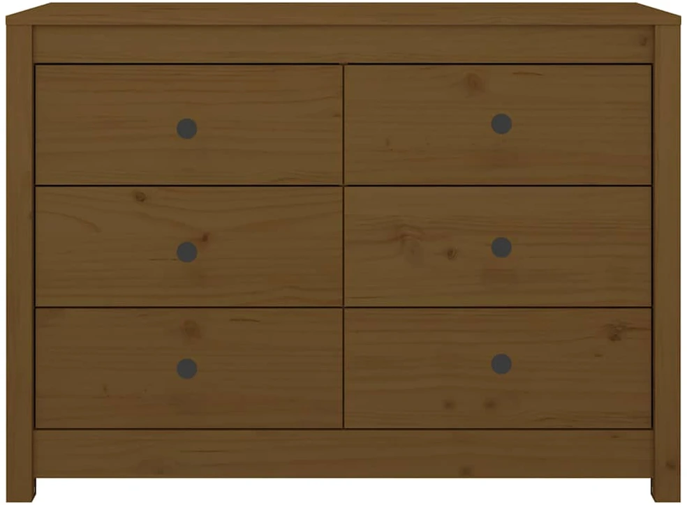 Šoninė spintelė, medaus ruda, 100x40x72cm, pušies masyvas