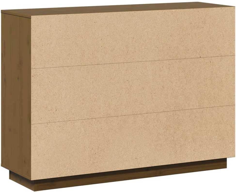 Šoninė spintelė, medaus ruda, 110,5x35x80cm, pušies masyvas