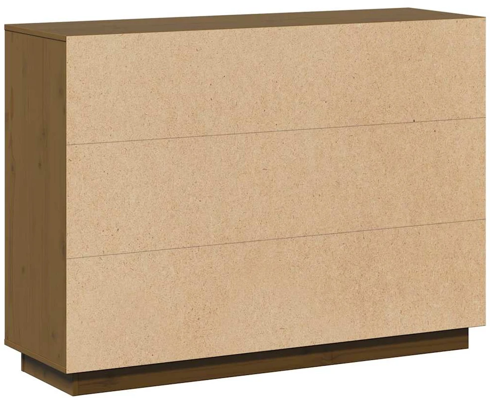 Šoninė spintelė, medaus ruda, 110,5x35x80cm, pušies masyvas