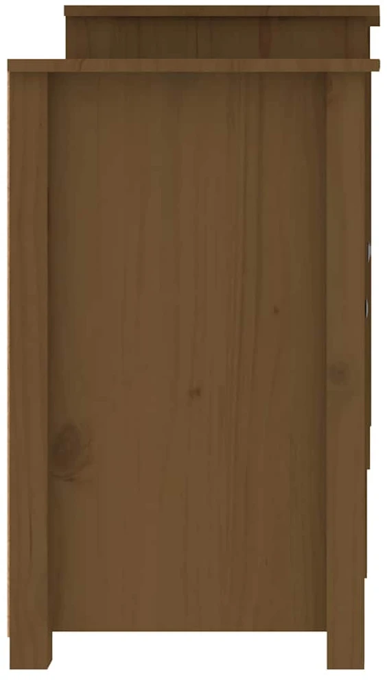 Šoninė spintelė, medaus ruda, 164x37x68cm, pušies masyvas