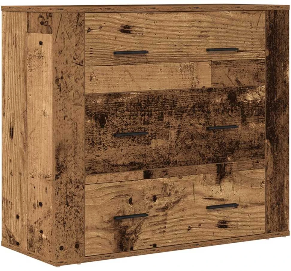 Šoninė spintelė, medienos, 80x33x70cm, apdirbta mediena