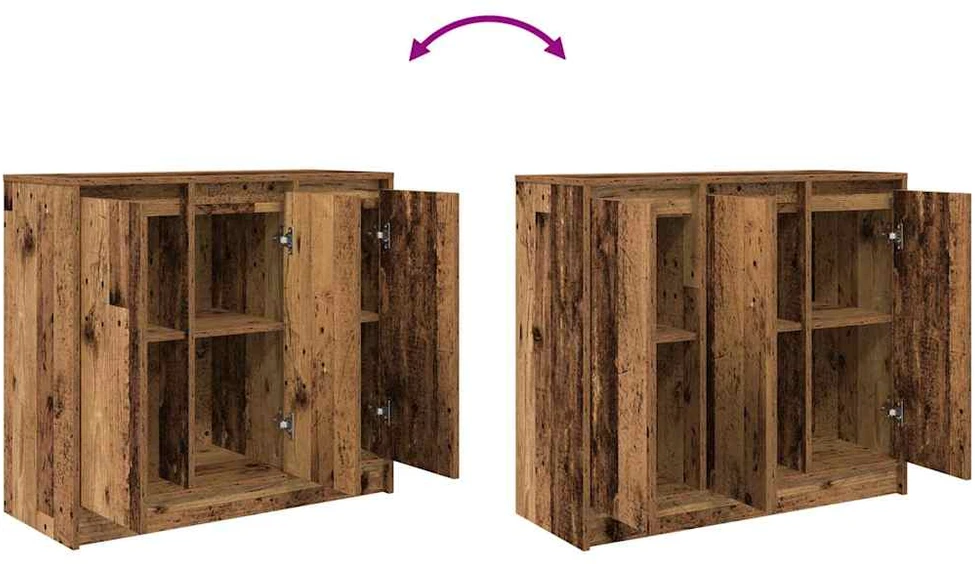 Šoninė spintelė, medienos, 85x34x76 cm, apdirbta mediena