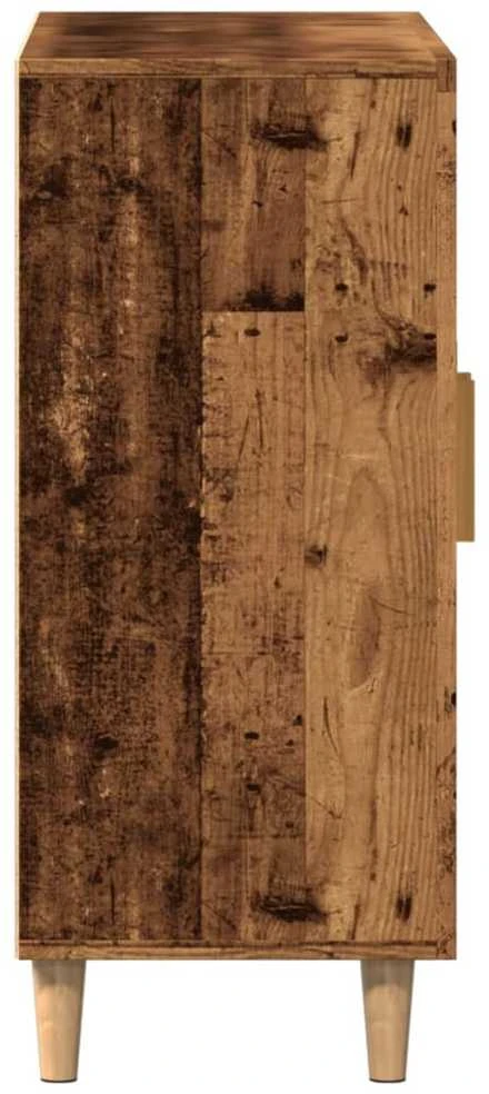 Šoninė spintelė, medienos, 90x34x80cm, apdirbta mediena