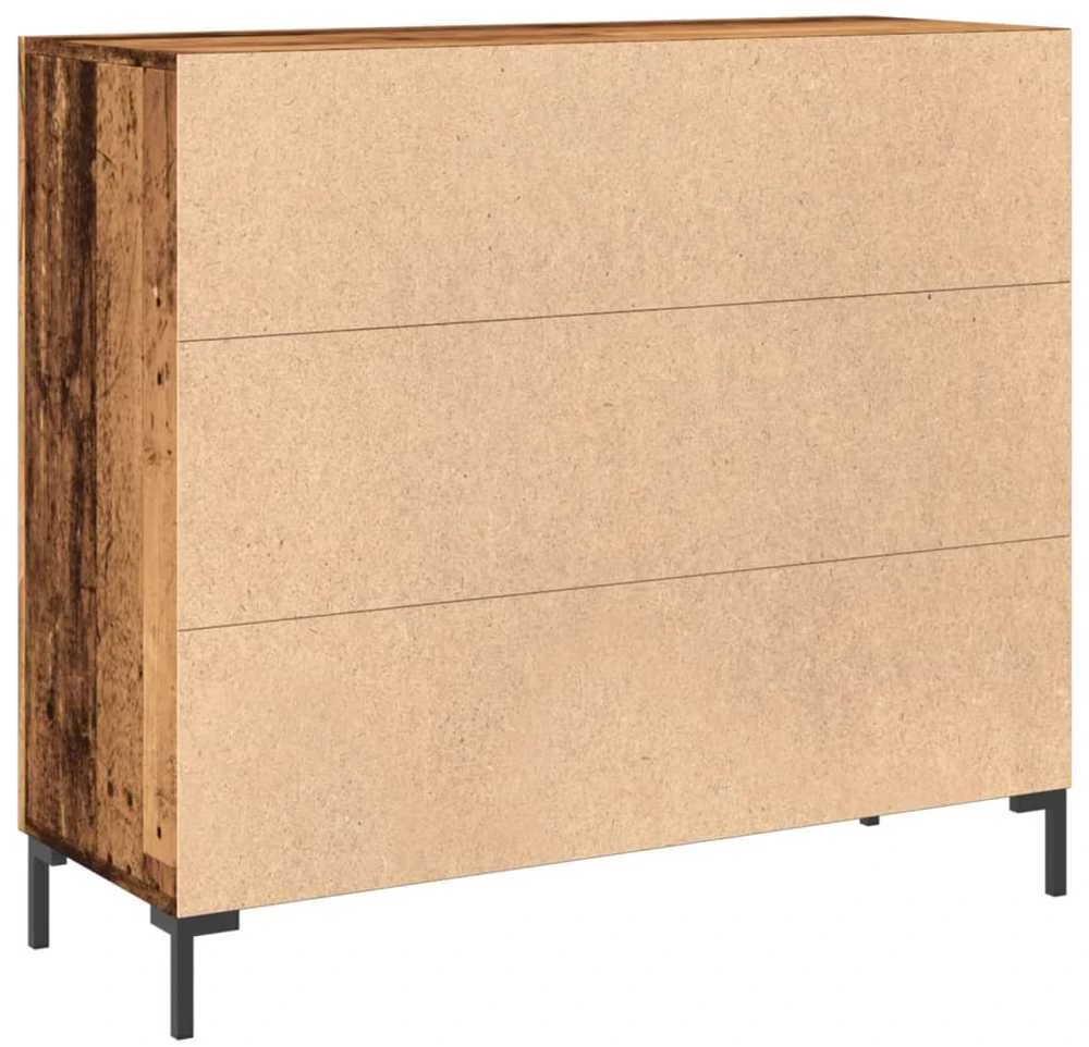 Šoninė spintelė, medienos, 90x34x80cm, apdirbta mediena
