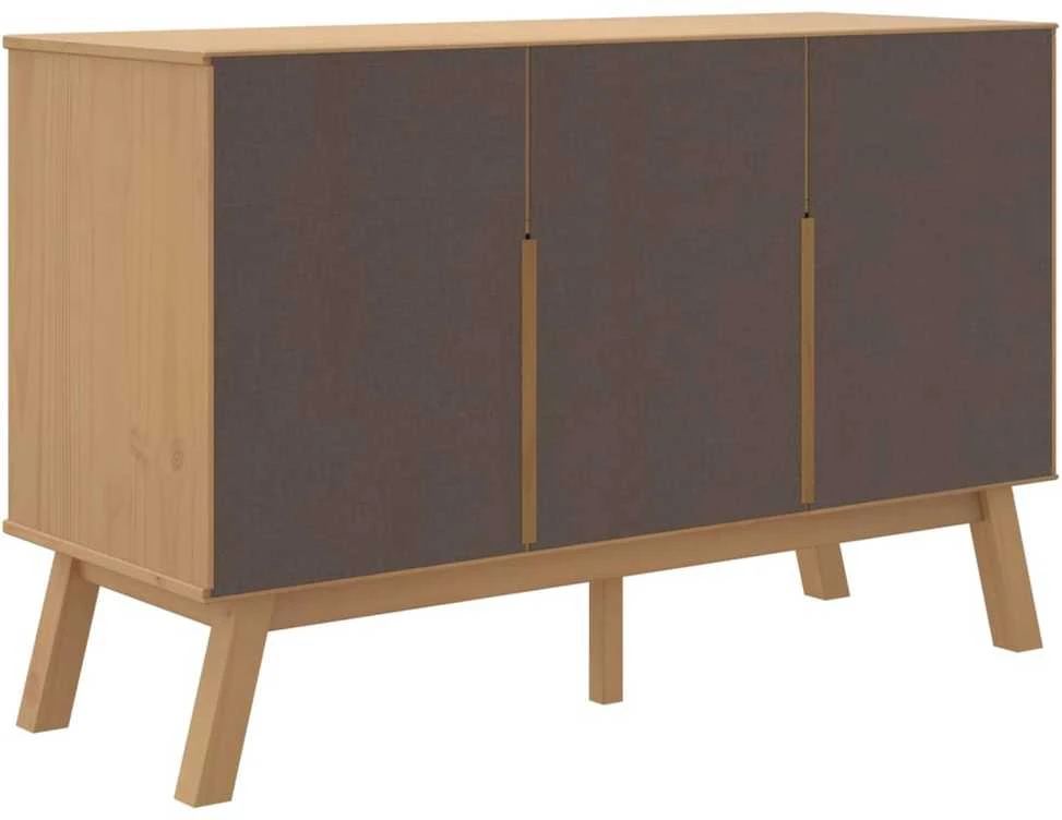 Šoninė spintelė OLDEN, ruda, 114x43x73,5cm, pušies masyvas