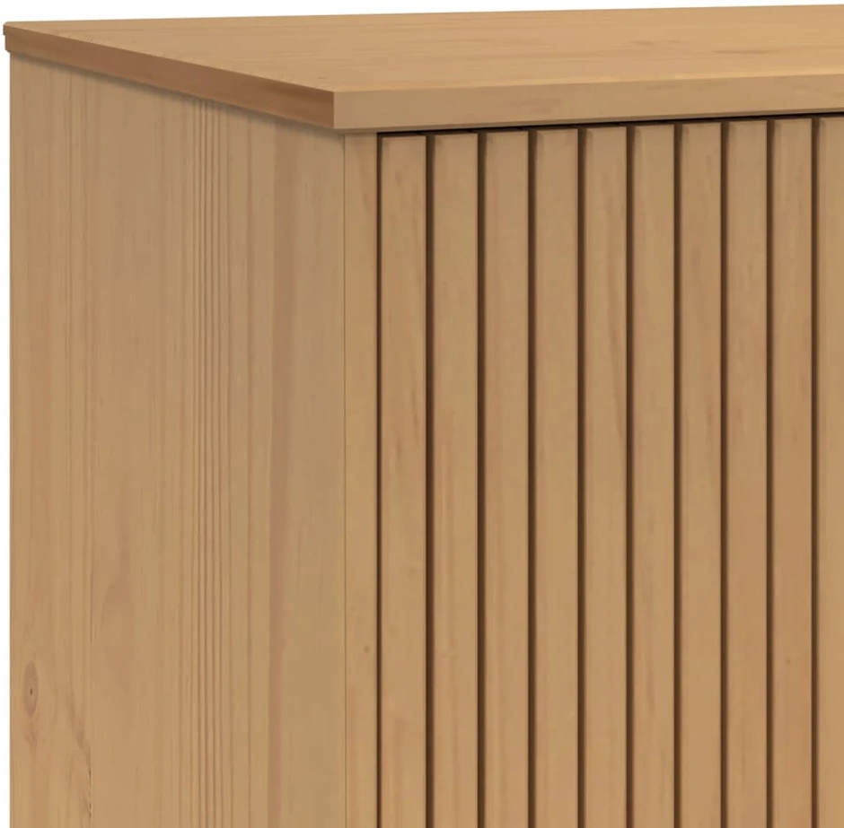 Šoninė spintelė OLDEN, ruda, 114x43x73,5cm, pušies masyvas