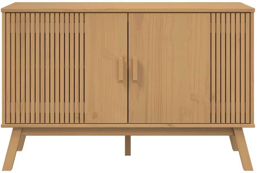 Šoninė spintelė OLDEN, ruda, 114x43x73,5cm, pušies masyvas
