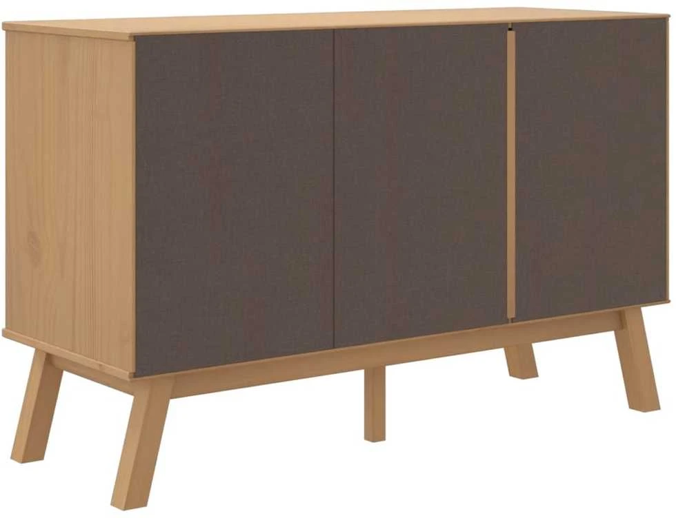 Šoninė spintelė OLDEN, ruda, 114x43x73,5cm, pušies masyvas