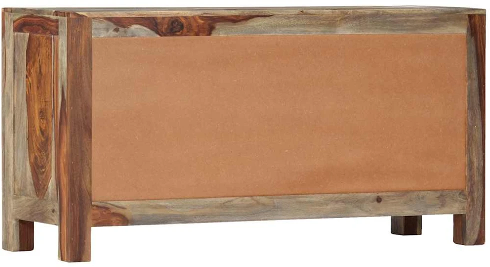 Šoninė spintelė, pilka, 100x30x50cm, dalbergijos masyvas