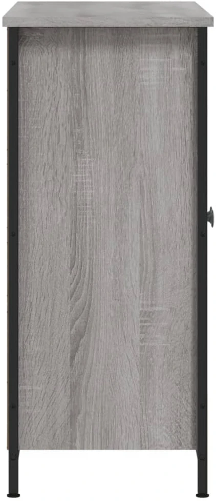 Šoninė spintelė, pilka ąžuolo, 100x33x75cm, apdirbta mediena